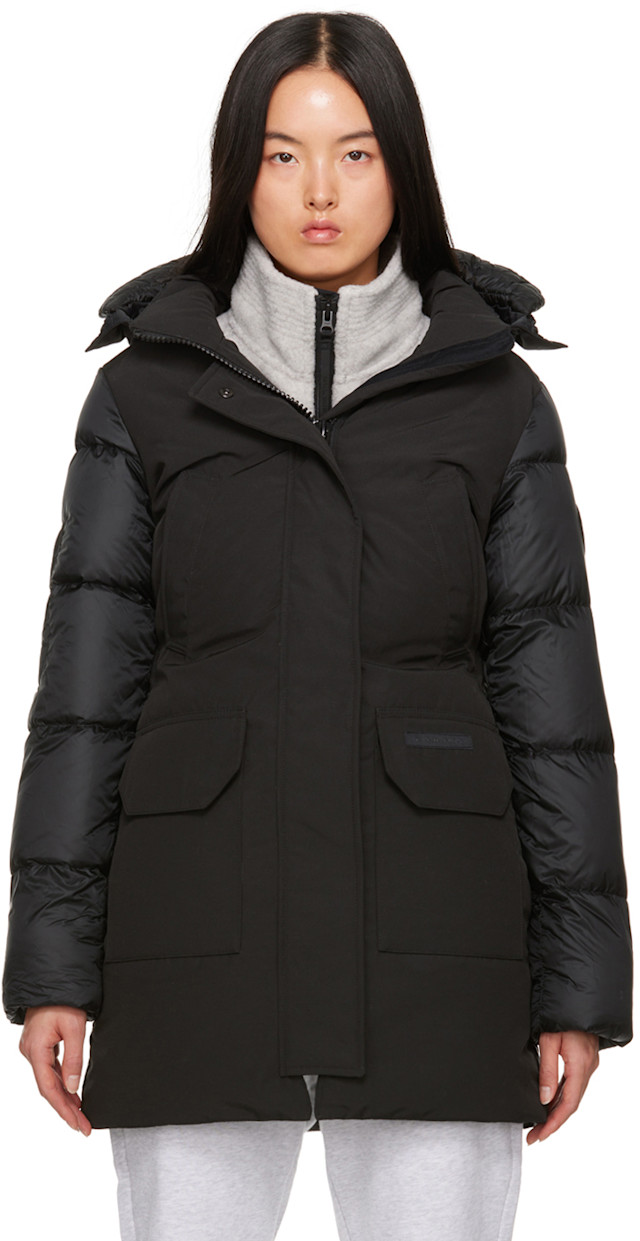Canada Goose: Black Black Label Paradigm Trillium Down Jacket | SSENSE