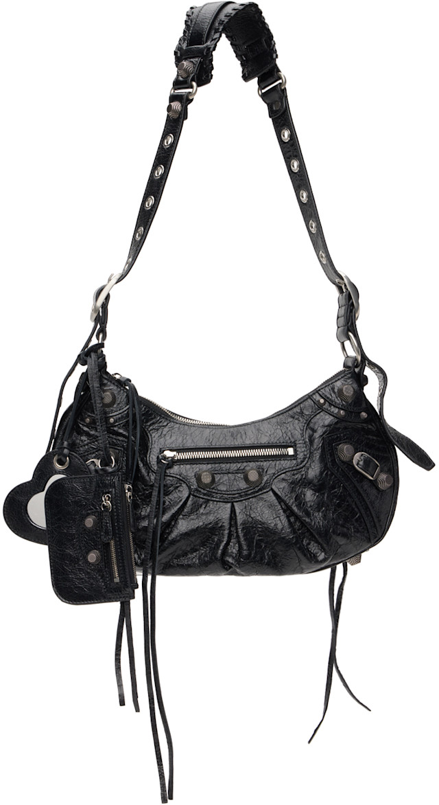 Balenciaga: Black Small 'Le Cagole' Bag | SSENSE