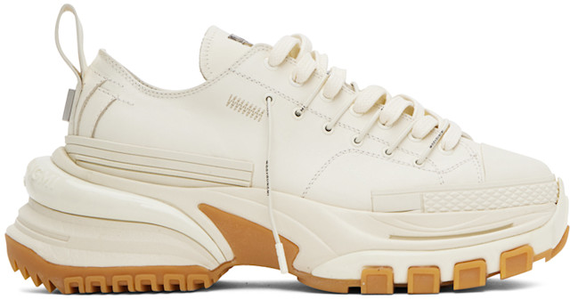 WOOYOUNGMI: Off-White Double Lace Sneakers | SSENSE