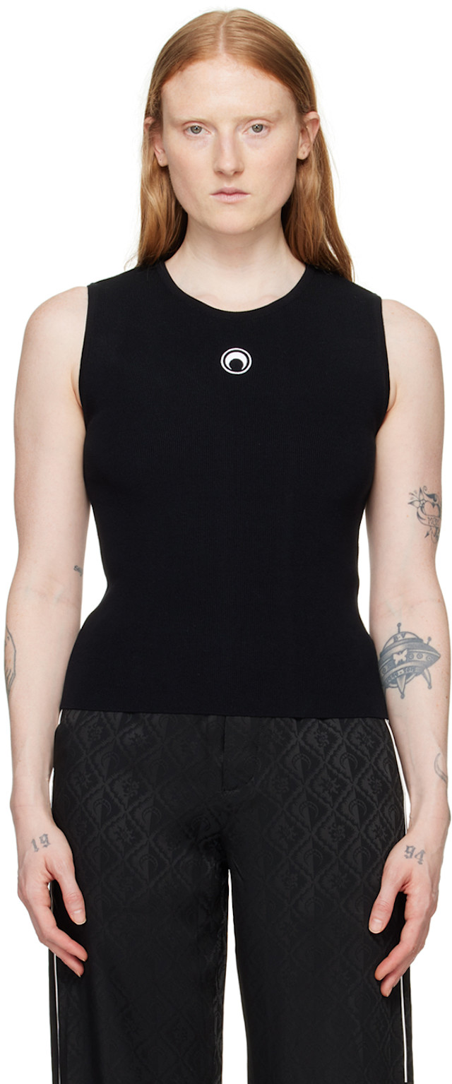 MARINE SERRE ブラック Tennis Court トップス Marine Serre - Second Skin Training Top | HBX