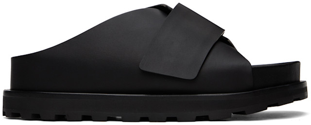 20ss JIL SANDER ジル サンダー　SLIPPER 42 26.5 JIL SANDER (ジルサンダー) クロスストラップ スライドサンダル メンズ