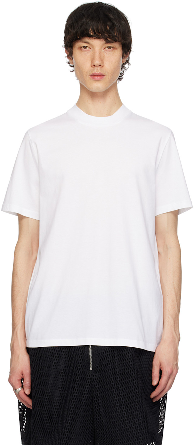 JIL SANDER+ ホワイト Tシャツ Jil Sander: ホワイト Basic Tシャツ | SSENSE 日本