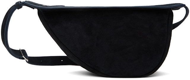 正規品【The Row】Small Slouchy Banana Bag ザロウ The Row: Navy Small Slouchy Banana Bag | SSENSE