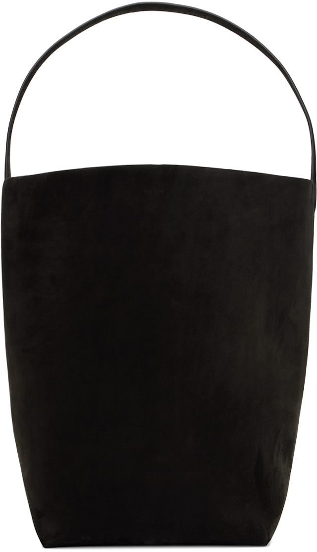 The Row: Black Large N/S Park Tote | SSENSE