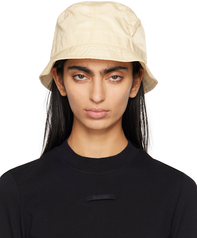 JACQUEMUS ベージュ バケットハット 100%コットン JACQUEMUS: Le Chouchouコレクション ベージュ Le bob Ovalie バケット