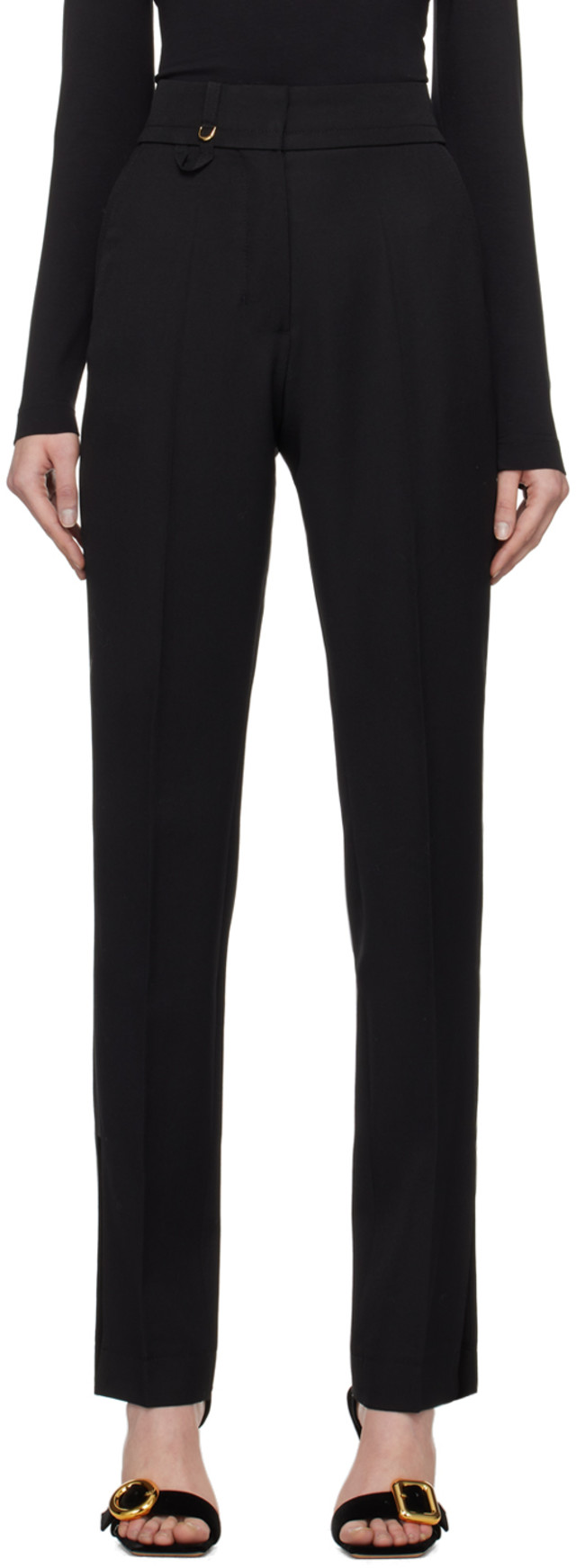 【極美品】Jacquemus・ジャックムス24SS Le pantalon JACQUEMUS: Black Les Classiques 'Le Pantalon Tibau' Trousers | SSENSE