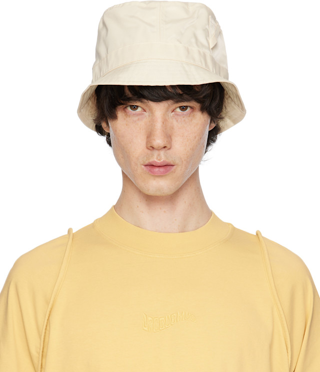 JACQUEMUS: イエロー Le Bob Ovalie バケットハット | SSENSE 日本