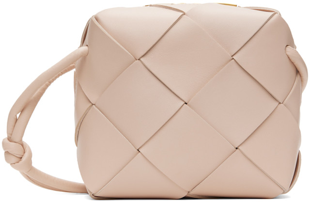 Bottega Veneta: Pink Mini Cassette Camera Bag | SSENSE