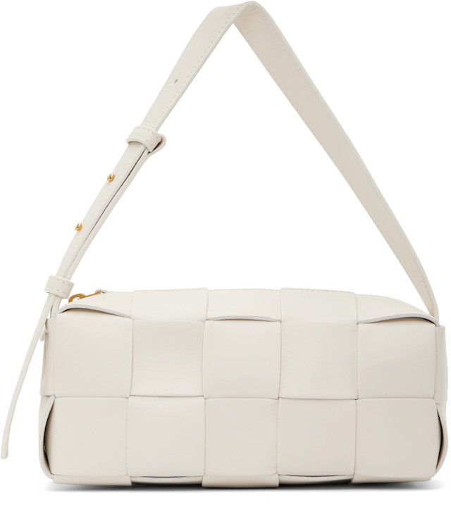 Bottega Veneta: White Small Brick Cassette Bag | SSENSE