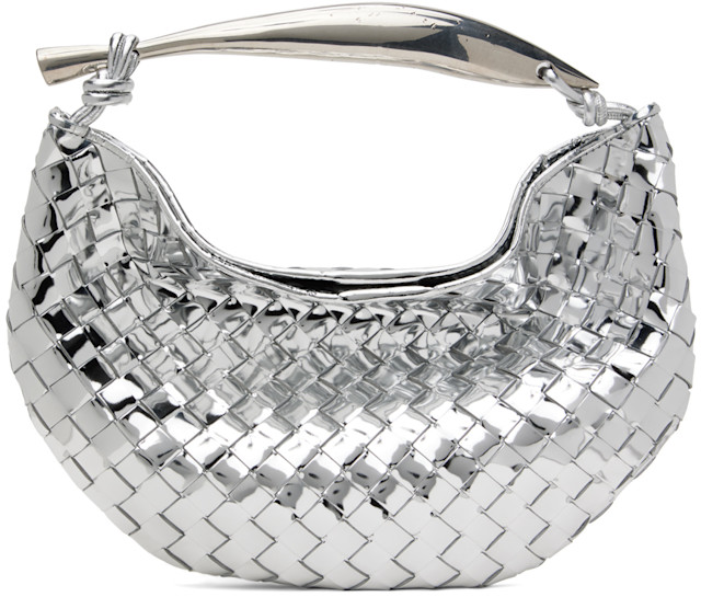 【BOTTEGA VENETA】SARDINE BAG Bottega Veneta: Silver Sardine Bag | SSENSE