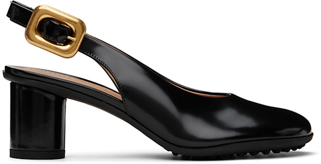 BOTTEGA VENETA アトミックパンプス Bottega Veneta: Black Atomic Pumps | SSENSE