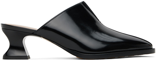 Bottega Veneta: Black Cha-Cha Mules | SSENSE