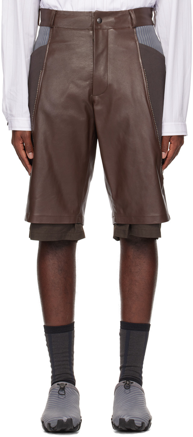 ECCO.kollektive: Brown Kiko Kostadinov Edition Inayat Shorts | SSENSE