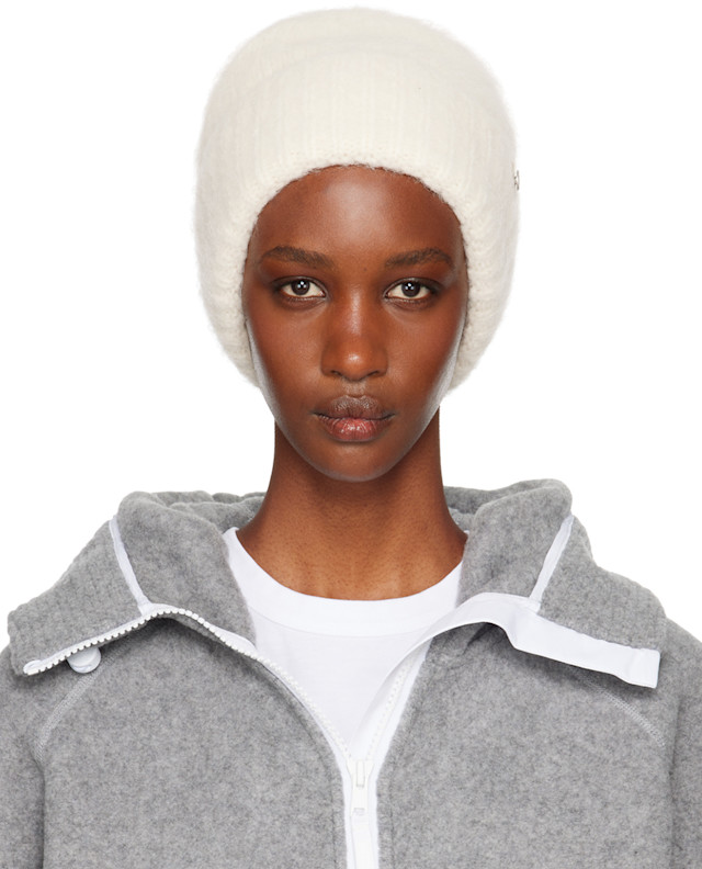 Canada Goose: Off-White Alpaca Beanie | SSENSE Canada