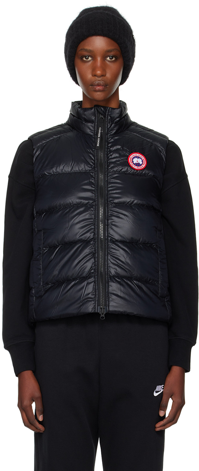 Canada Goose: Black Cypress Down Vest | SSENSE