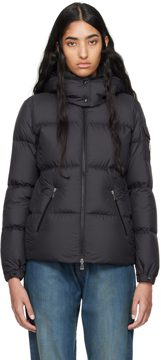 MONCLER ダウンジャケット AVILA 92cm Moncler: ブラック Fourmines ダウンジャケット | SSENSE 日本