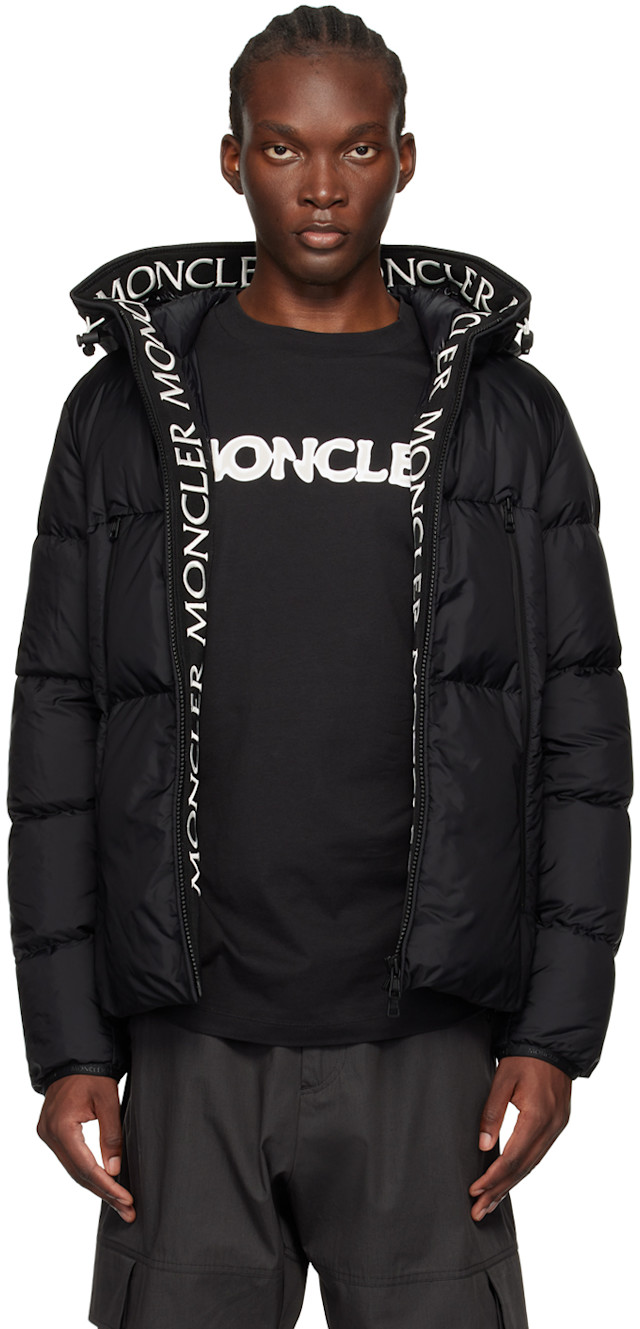 ジャケット・アウター MONCLER Montcla Nylon Down Jacket Black Moncler: Black Montcla Short Down Jacket | SSENSE