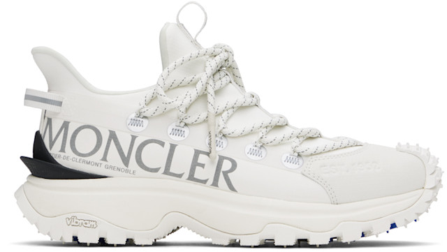 Trailgrip Lite 2スニーカー 白 40 Moncler: White Trailgrip Lite 2 Sneakers | SSENSE