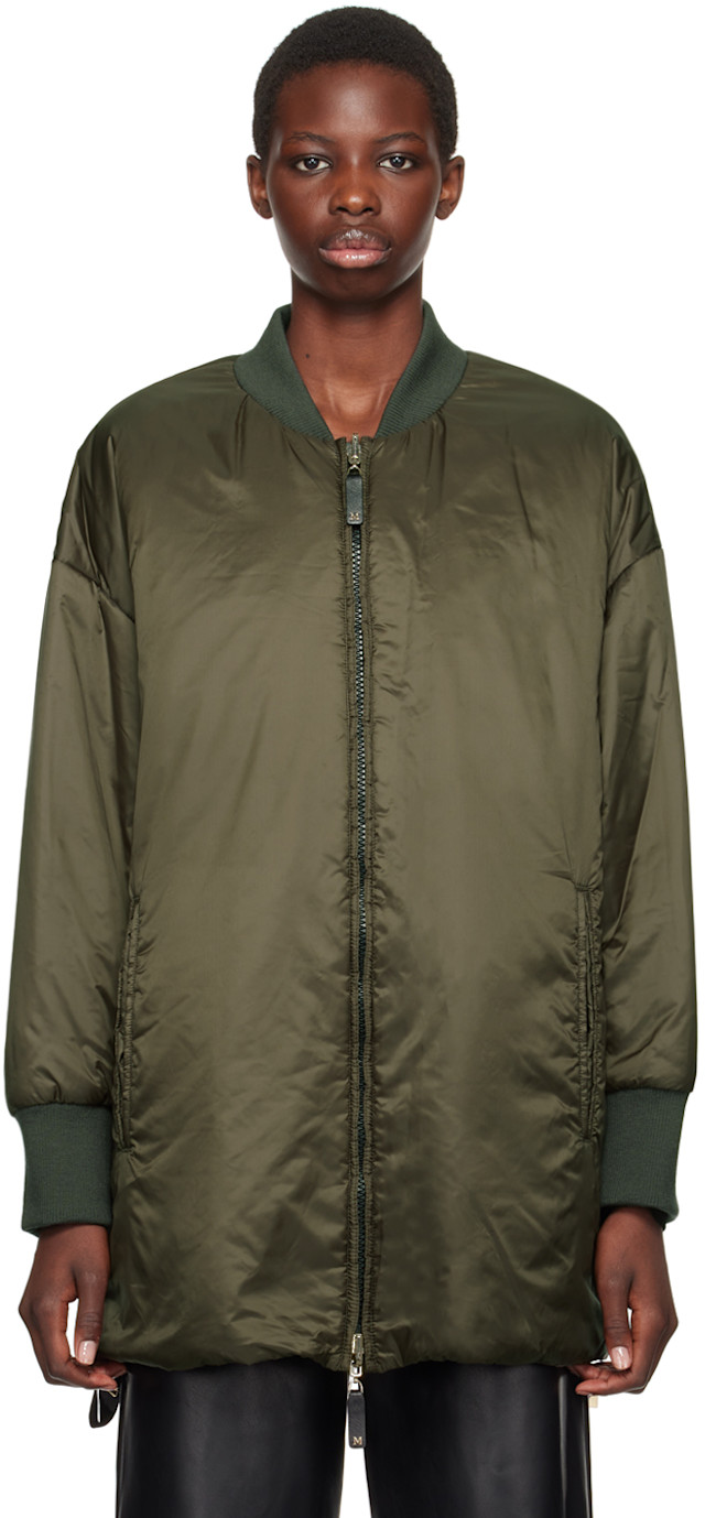 Max Mara: Khaki The Cube Greenbo Jacket | SSENSE