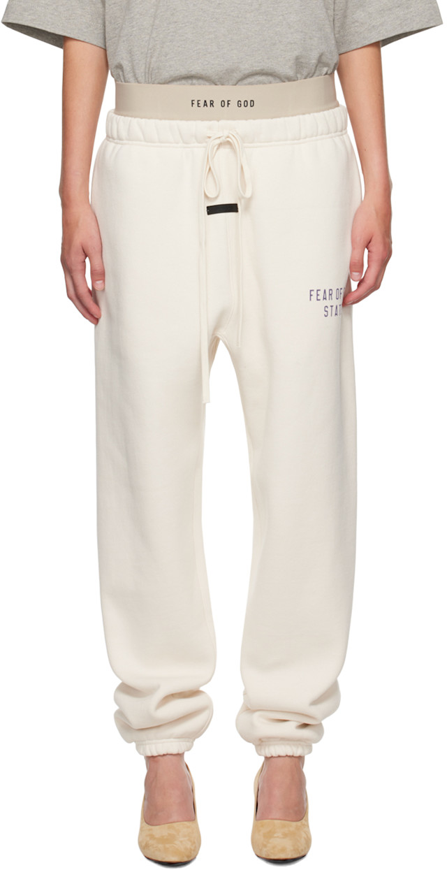 Fear of God ESSENTIALS: Off-White Essentials Sweatpants | SSENSE