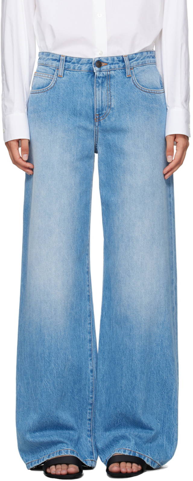 The Row: Blue Eglitta Jeans | SSENSE
