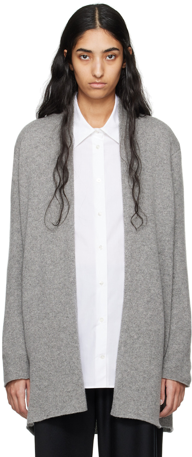 The Row: Gray Fulham Cardigan | SSENSE