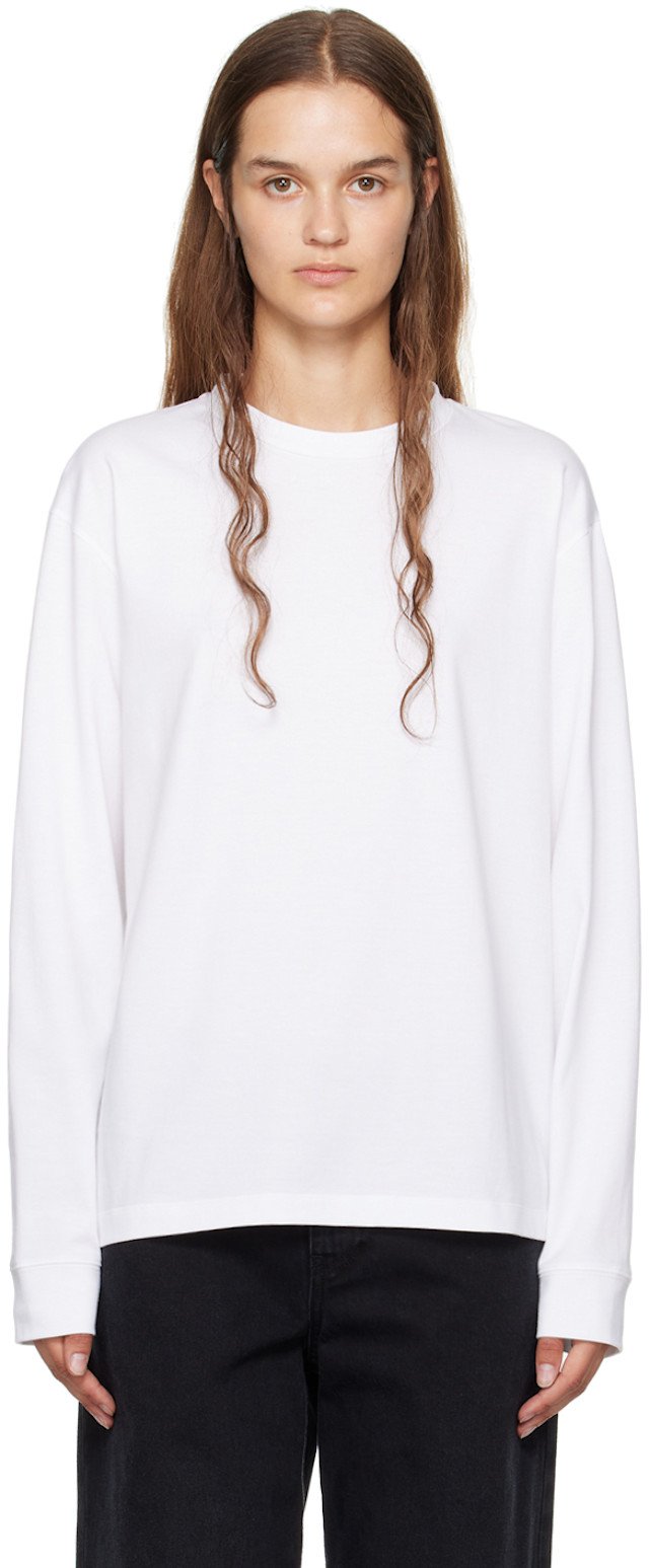 The Row: ホワイト Ciles R 長袖Tシャツ | SSENSE 日本