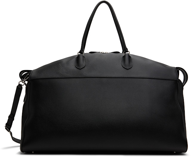 The Row: Black XL George Travel Bag | SSENSE