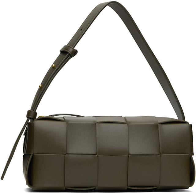 Bottega Veneta: Khaki Small Brick Cassette Bag | SSENSE