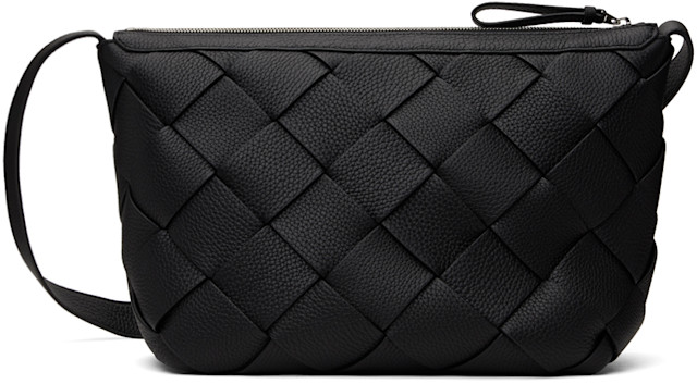 Bottega Veneta: ブラック Diago バッグ | SSENSE 日本