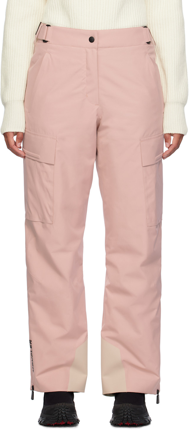 MONCLER スキーパンツ レディース 38 ピンク 美品 Moncler Grenoble: Pink CP Ski Pants | SSENSE