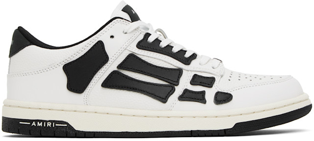 AMIRI: ホワイト&ブラック Skel Top ローカットスニーカー | SSENSE 日本 AMIRI: ホワイト&ブラック Skel Top ローカットスニーカー | SSENSE 日本