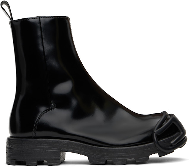 Diesel: Black D-Hammer Bt Zip D Boots | SSENSE