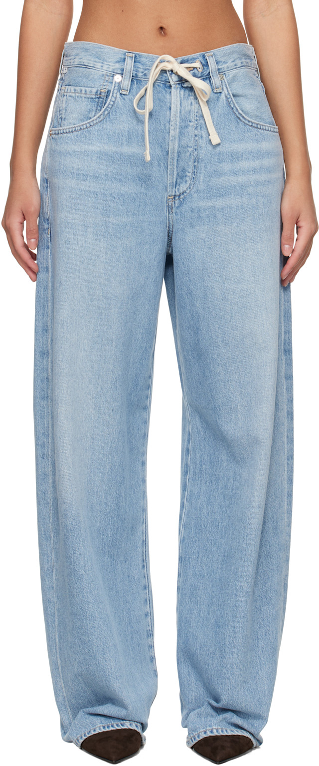 Citizens of Humanity: Blue Brynn Drawstring Jeans | SSENSE