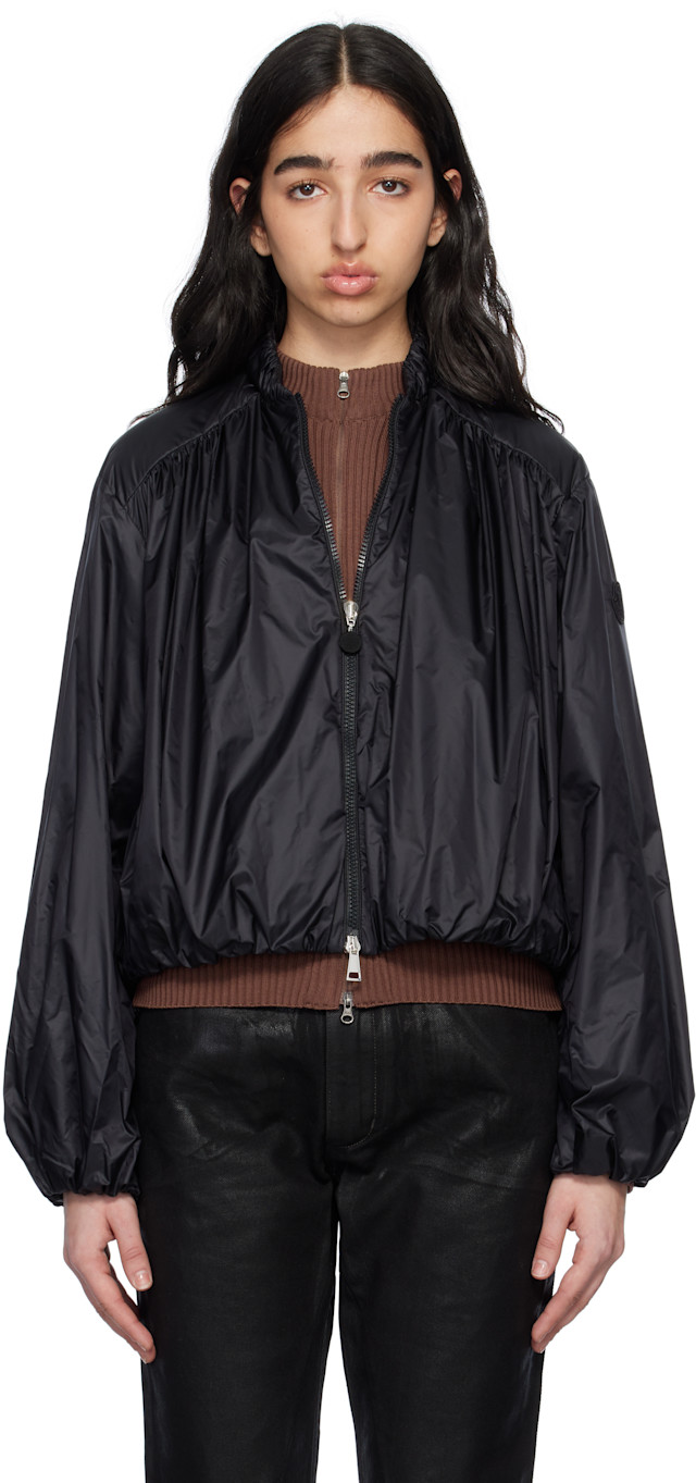 モンクレール Chazeron ブルゾン ナイロンジャケット Moncler: Black Chazeron Jacket | SSENSE