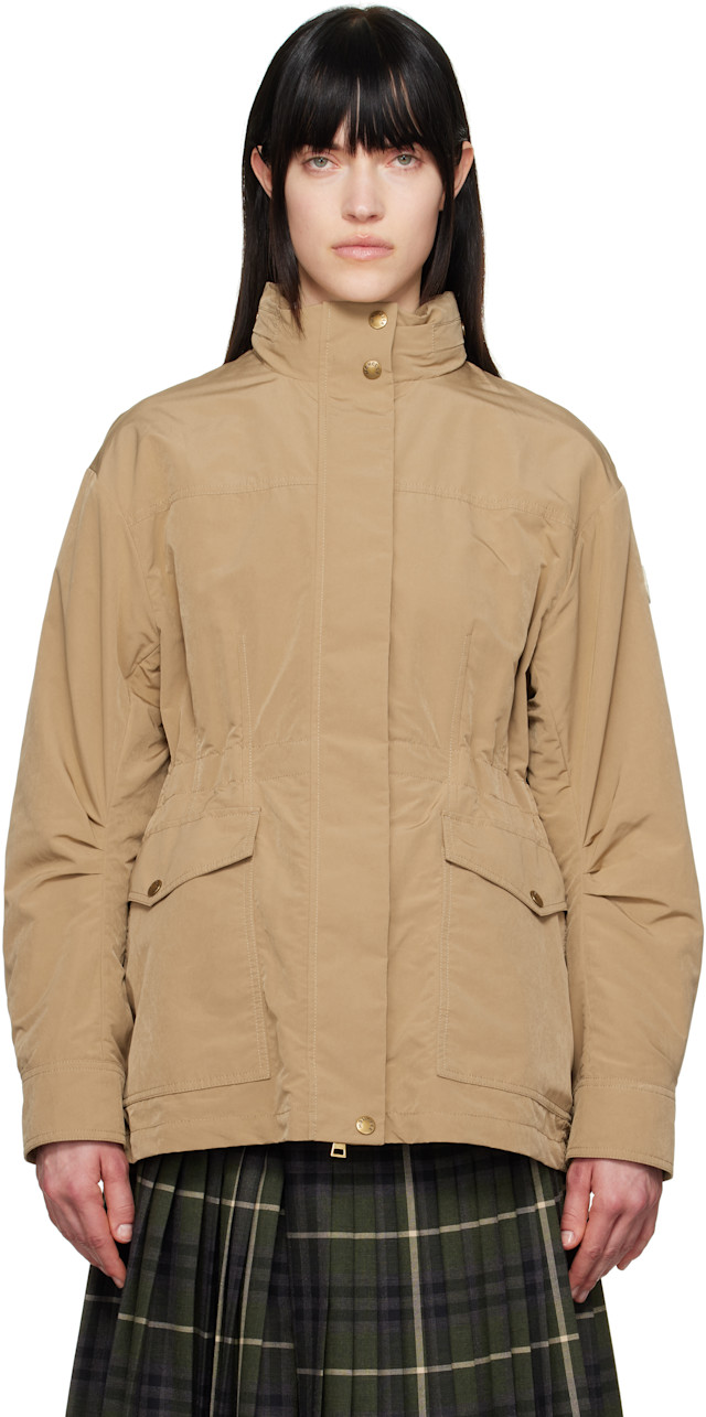 Moncler: Beige Nades Short Jacket | SSENSE