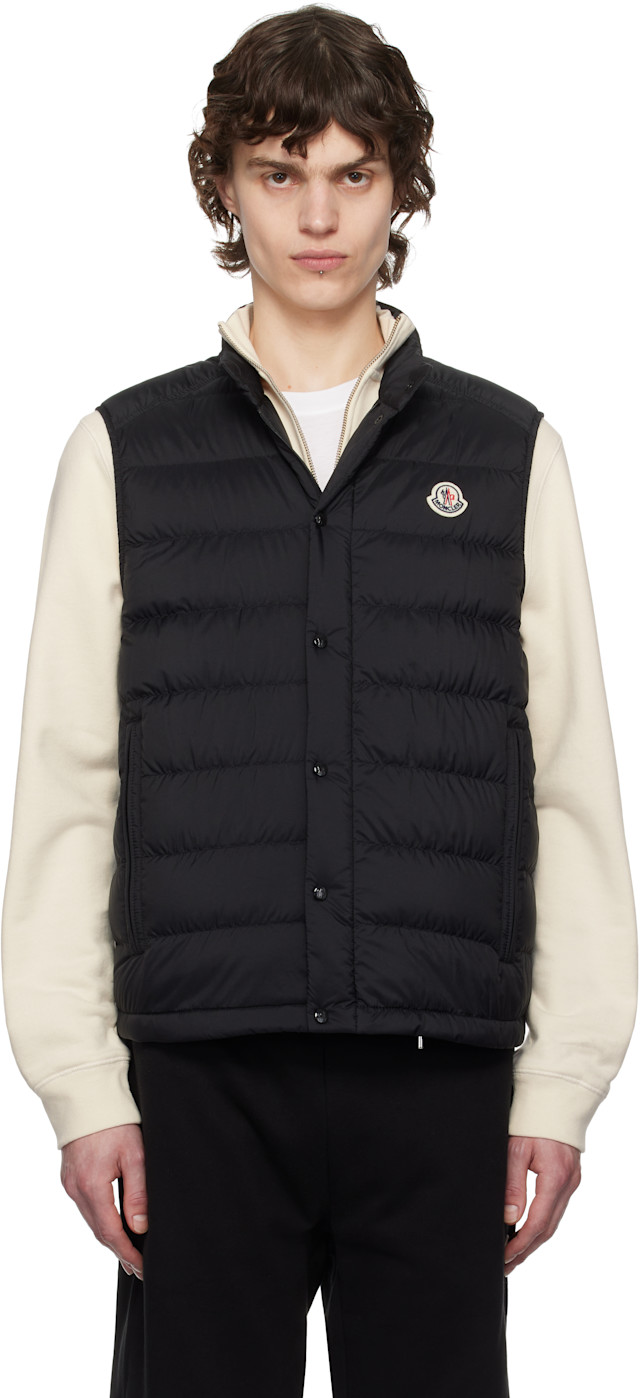 Moncler: ブラック Barthe ダウンベスト | SSENSE 日本