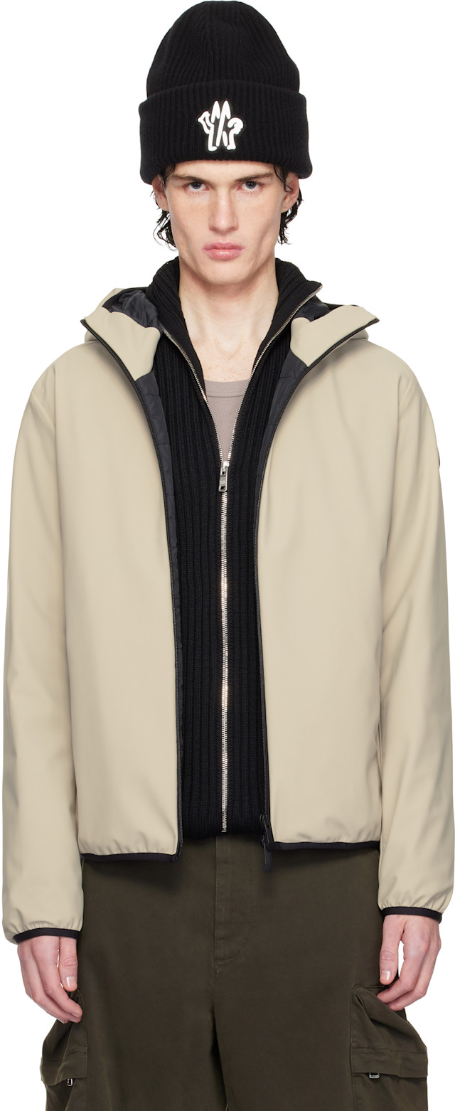 Moncler: Beige Chalves Down Jacket | SSENSE