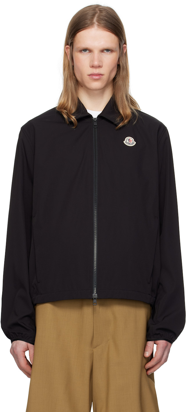 Moncler: Black Evandro Jacket | SSENSE Canada