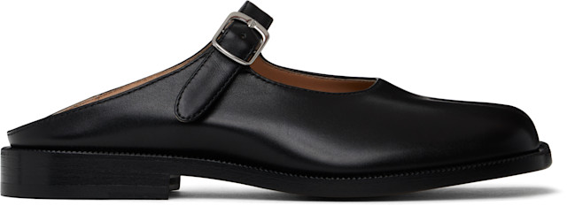 Maison Margiela: Black Tabi City Mary-Jane Mules | SSENSE