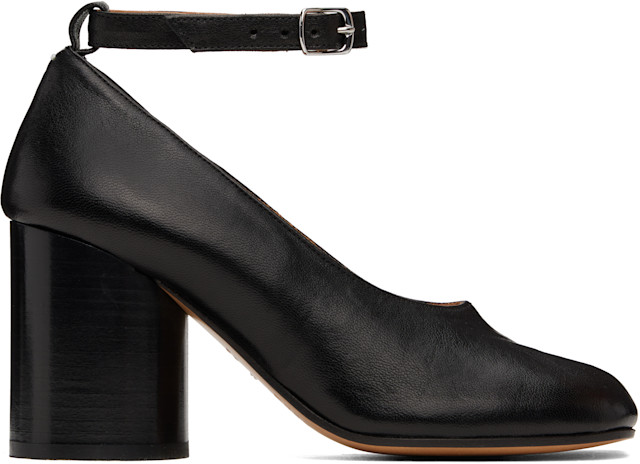 Maison Margiela: Black Tabi Heels | SSENSE
