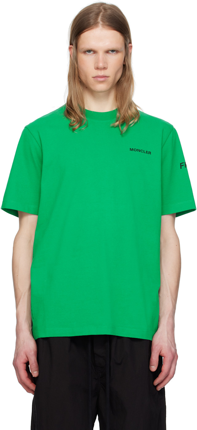 Moncler Genius: Moncler x FRGMT Hiroshi Fujiwara Green Maxi Logo T