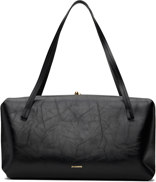 Jil Sander: Black Goji Pillow Medium Bag | SSENSE Canada