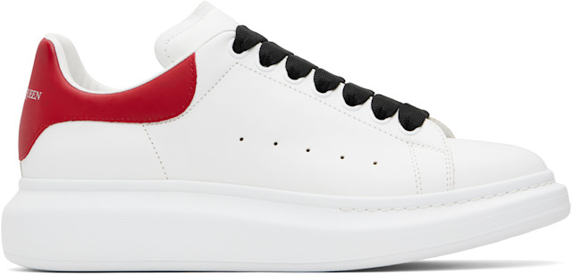 red and white alexander mcqueen boots