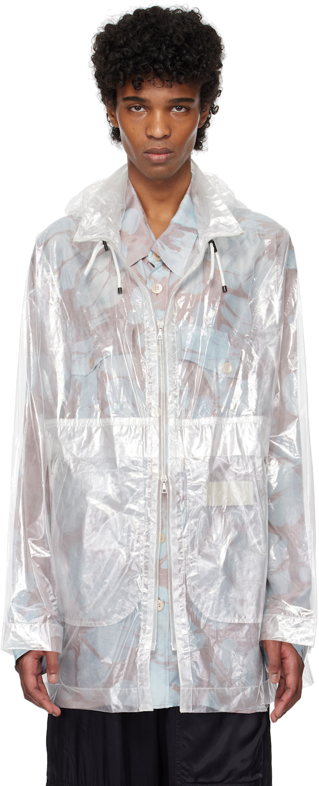 Dries Van Noten: Transparent Nylon Jacket | SSENSE