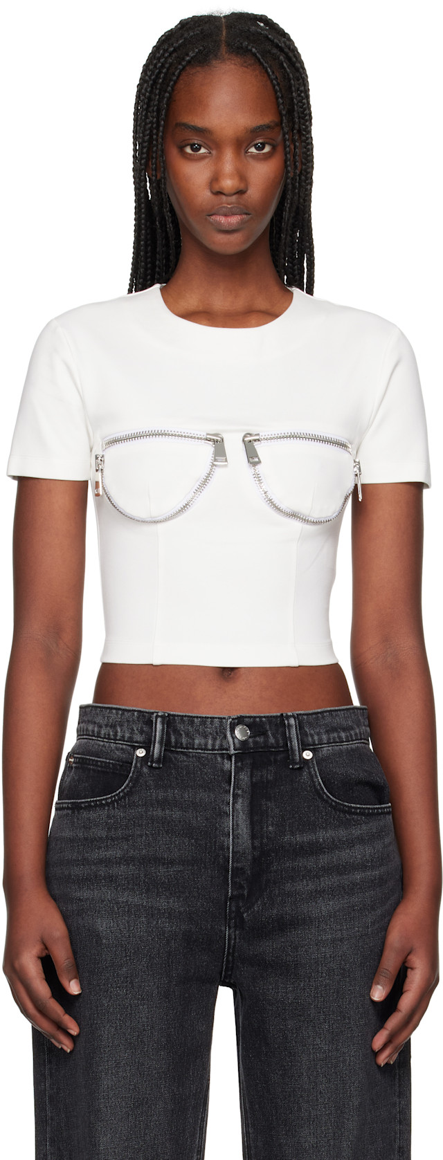 【AMERI】BUSTIER INTEGRATED SHIRTS NAMILIA - Bonjour Corset Mini T-Shirt - Shop now