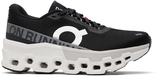 On: Black & White Cloudmonster 2 Sneakers | SSENSE Canada