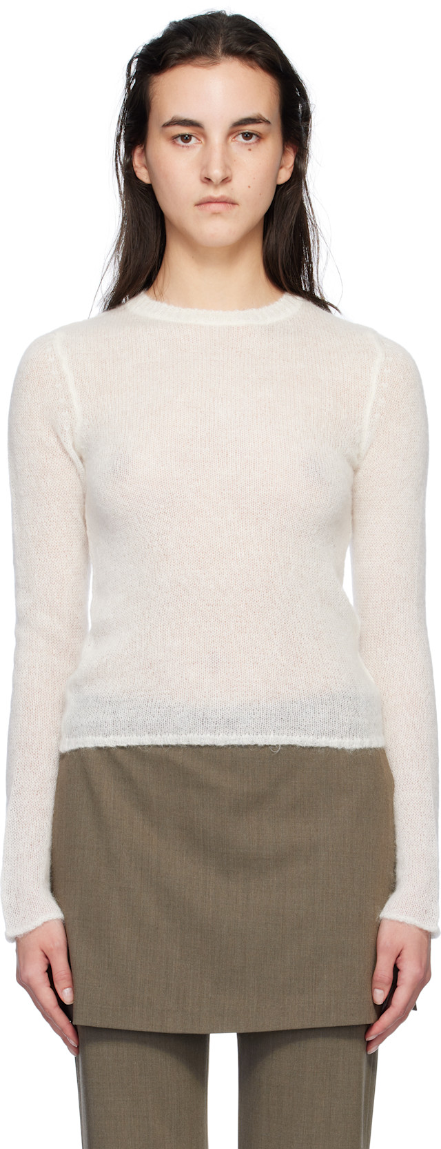 Paloma Wool: Off-White Fine Champions Sweater | SSENSE