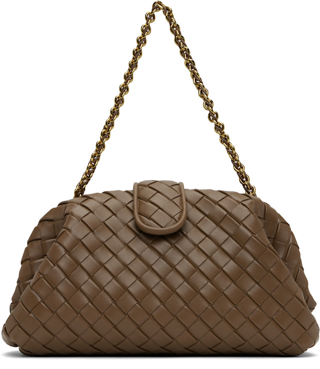 Bottega Veneta: カーキ ミディアム Lauren 1980 クラッチバッグ