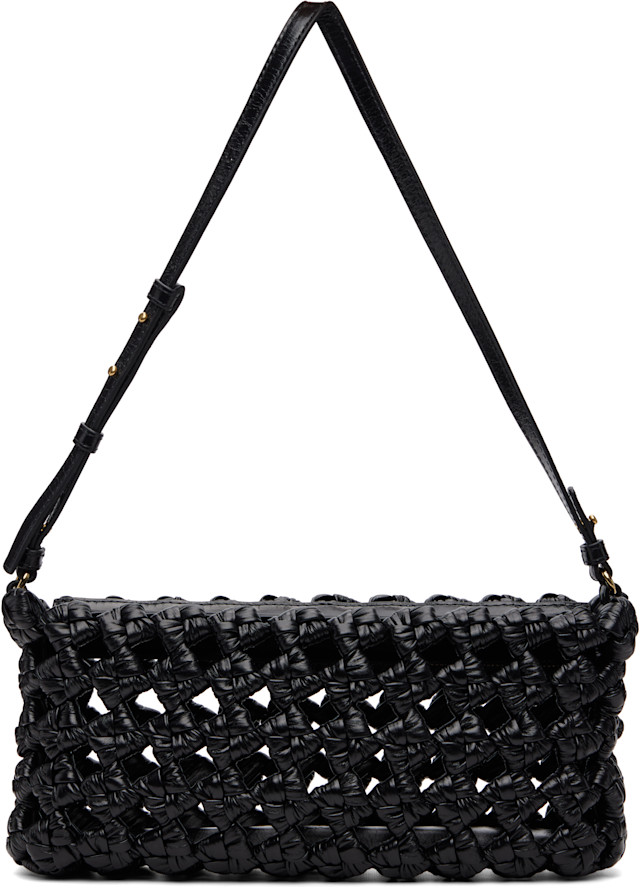 Bottega Veneta: Black Square Knot 20 Bag | SSENSE